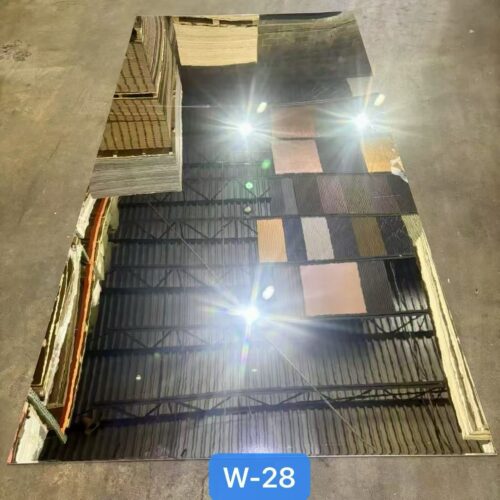 W-28 Silver Mirror Bamboo Charcoal Panel